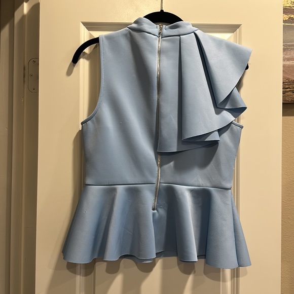 Blue sleeveless blouse - Picture 2 of 2